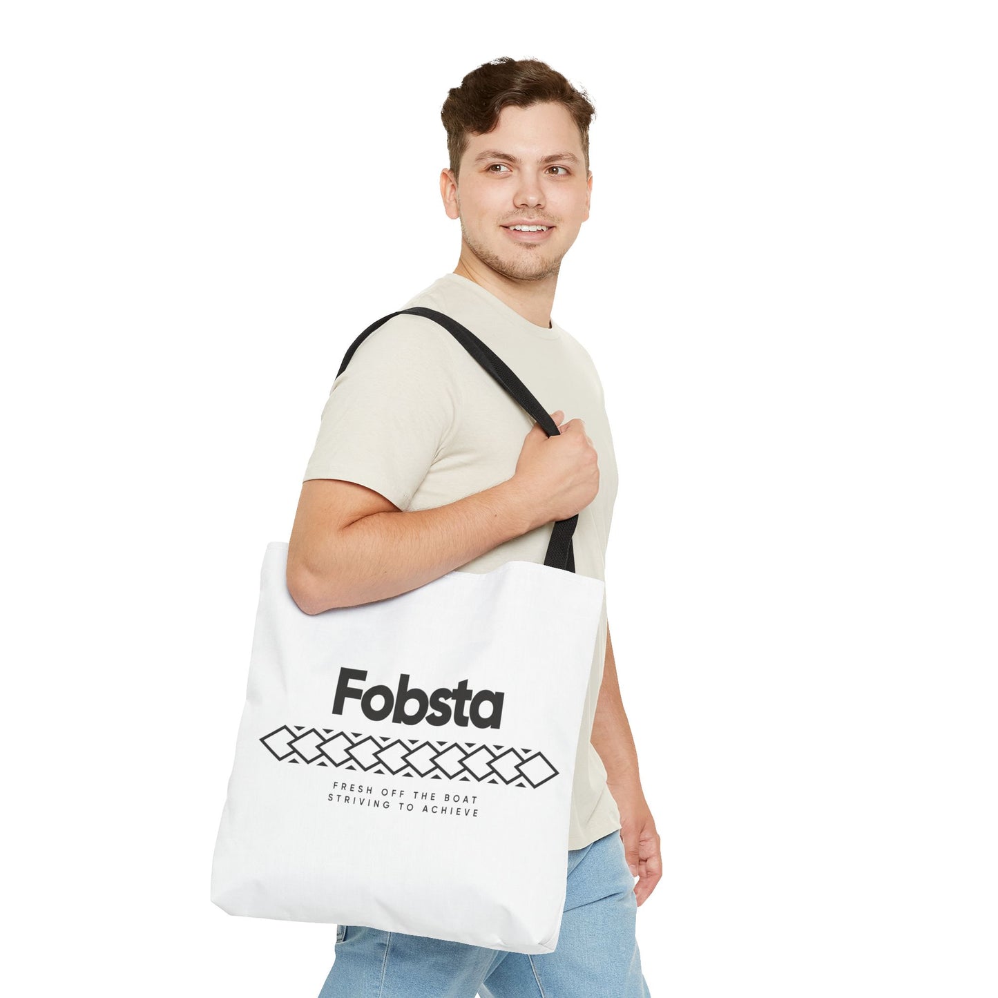 Fobsta Logo Tote Bag – Everyday Canvas Carryall