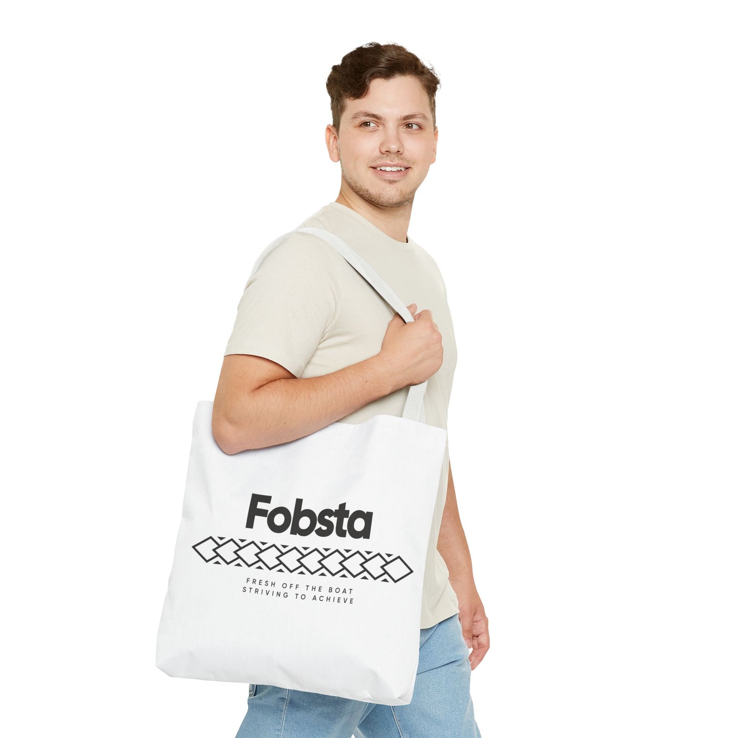 Fobsta Logo Tote Bag – Everyday Canvas Carryall
