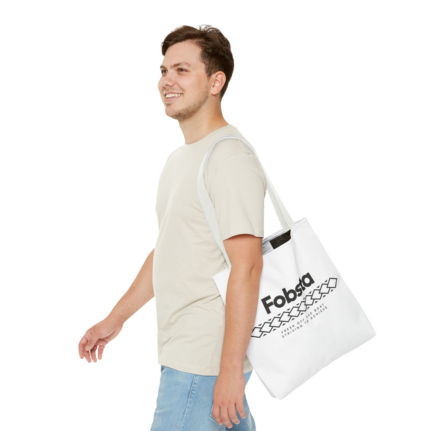 Fobsta Logo Tote Bag – Everyday Canvas Carryall