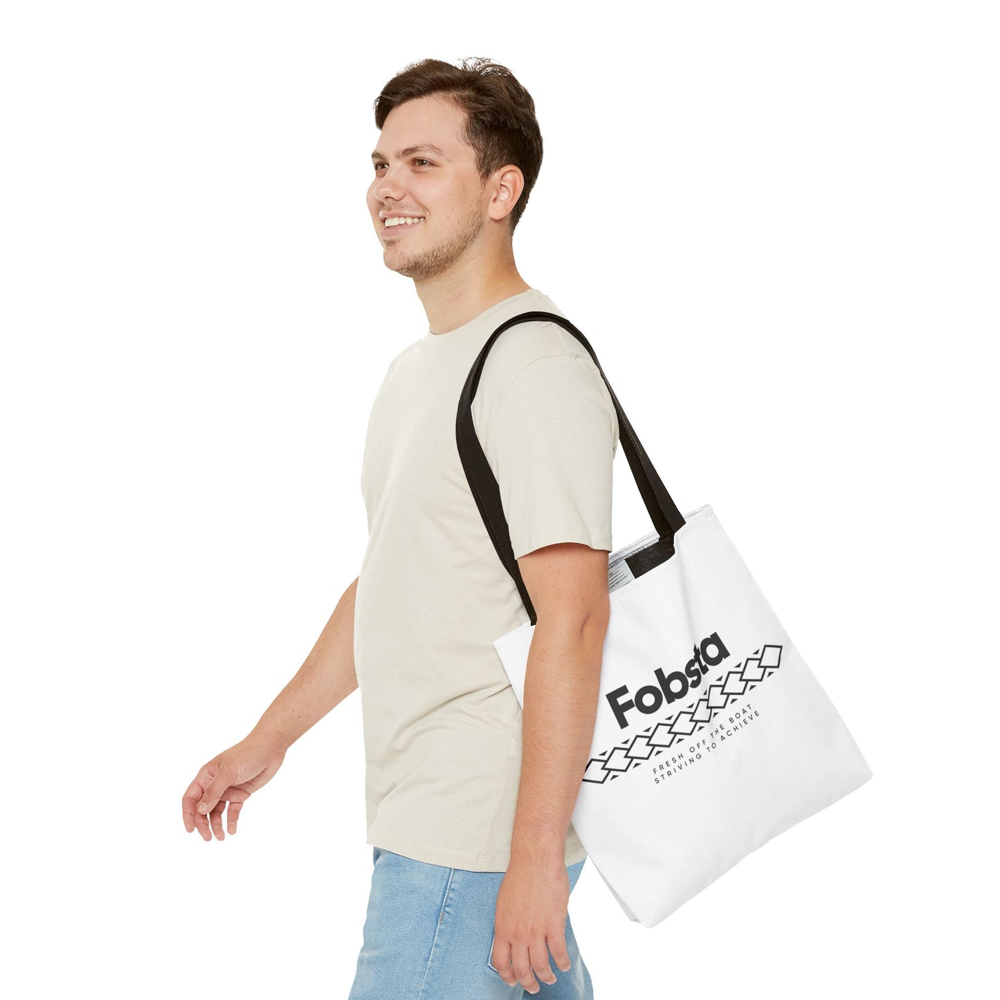 Fobsta Logo Tote Bag – Everyday Canvas Carryall
