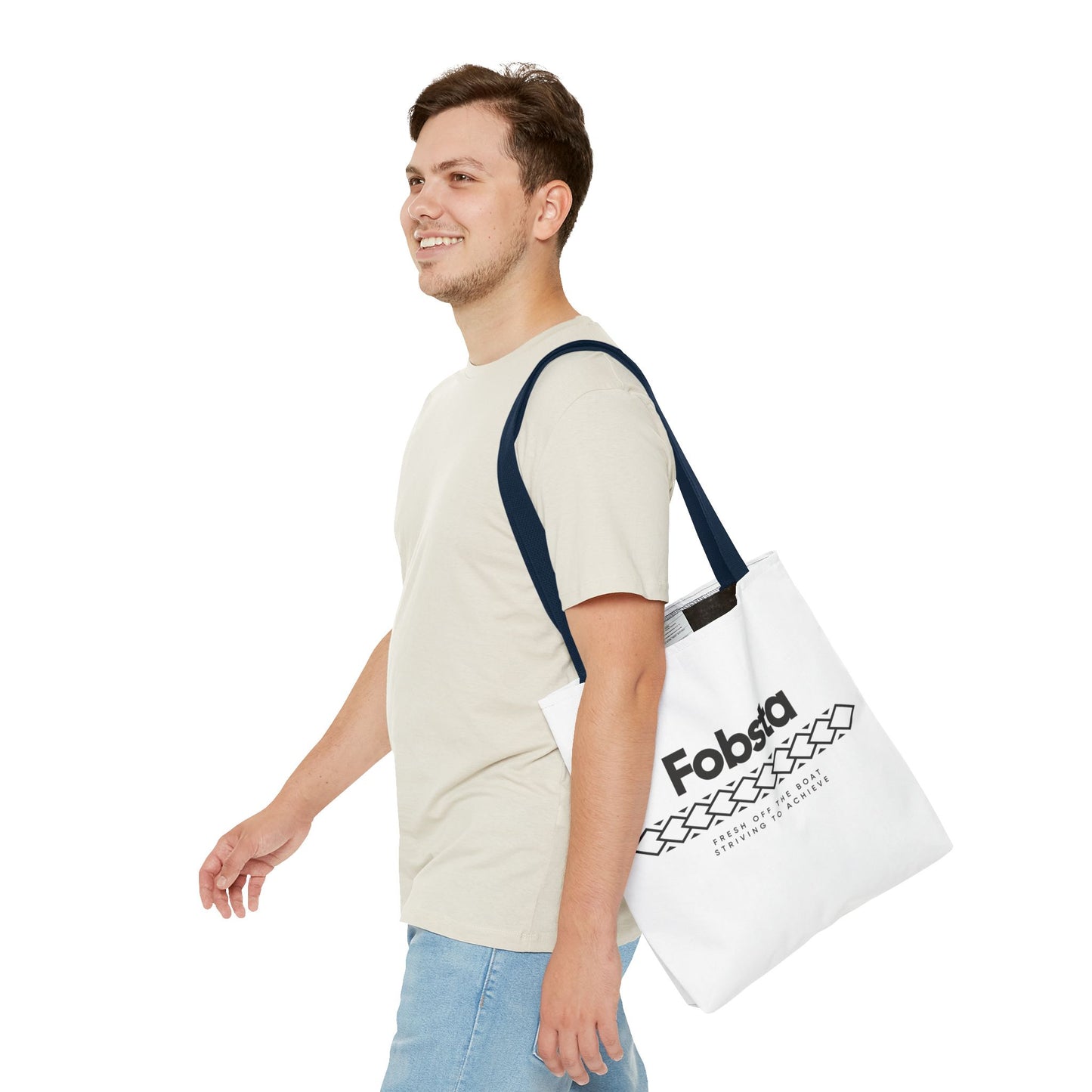 Fobsta Logo Tote Bag – Everyday Canvas Carryall