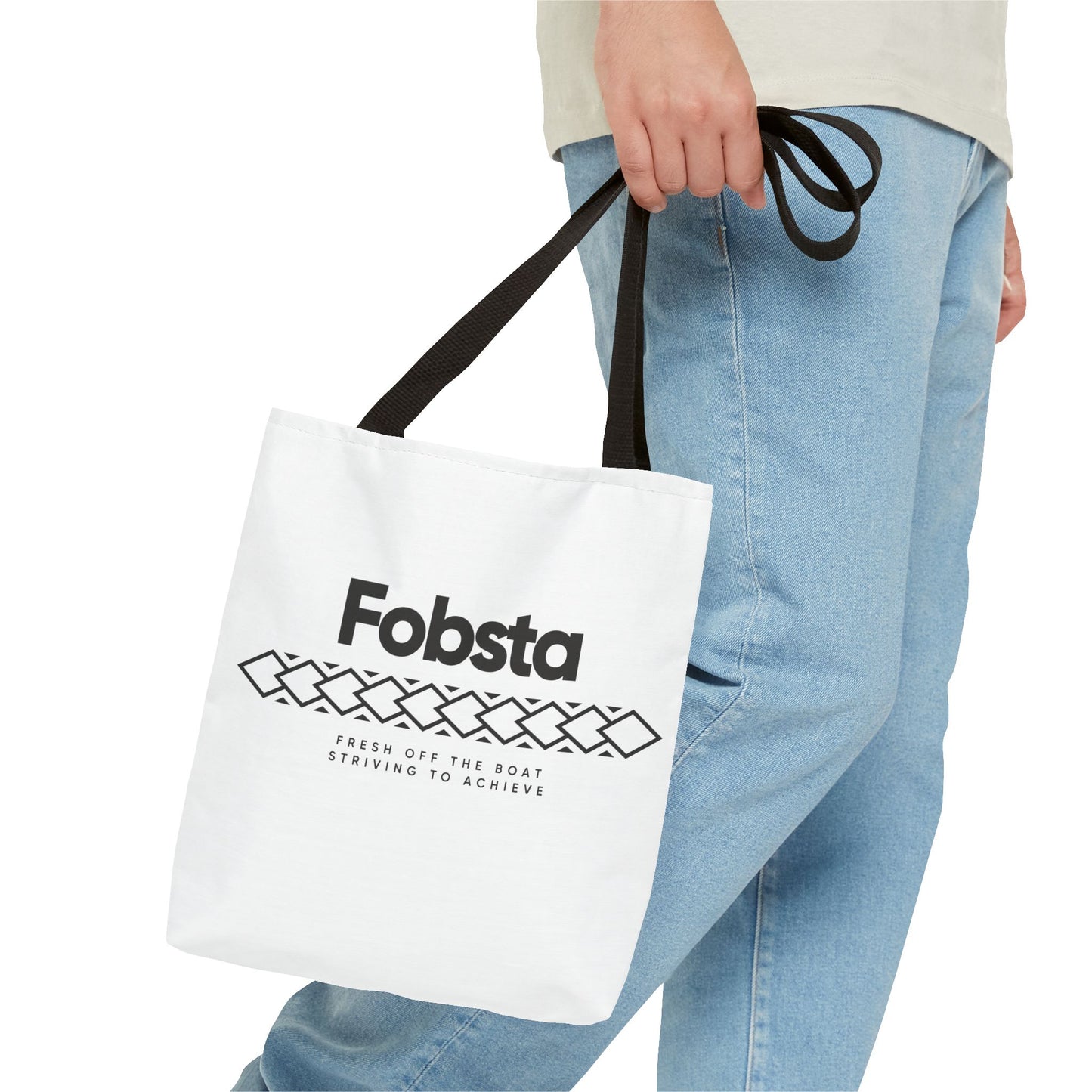 Fobsta Logo Tote Bag – Everyday Canvas Carryall